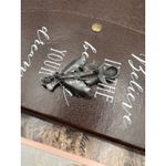 Vintage Angel Violin Christmas Brooch – Holly Leaves Holiday Pin (1980s) Silver Photo 3