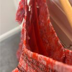 Free People Women's Bonita Floral Print Flutter Sleeve Midi Dress Orange Photo 4