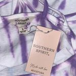 Beach By Exist Southern Spirit Womens Strappy Tank Top Tie Dye Maybe Next Year Purple Large Photo 5