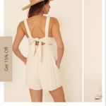 Prómesa Women's Promesa Linen Blend Romper Oatmeal Beige Size small NWT Photo 1