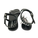 Society Amuse Matisse Womens Sandals Flats Strappy Studded Leather Black Size 7 Photo 3