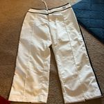 Nike  black and white cropped pants small Photo 1