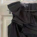 Donna Ricco  NY Black Ruffle Scoop Neck Dress 8 Photo 3