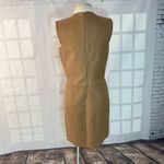 Nellie Partow tan sleeveless business professional sheath dress size 8 Photo 4