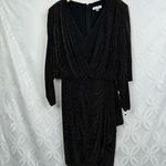 Calvin Klein  Glitter-Knit Gathered-Waist‎ Dress Size 8 NWT Photo 6