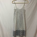 Splendid  Tie Front Polka Dot Summer Dress Womens M Smocked Babydoll Modest Photo 5
