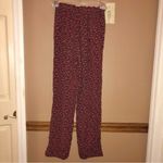 American Eagle Ditsy Floral Paperbag Cropped Pants Red XXS Photo 1