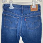 Levi's Levi’s 501 skinny dark wash cropped jeans with fringe hem size 25 Photo 74