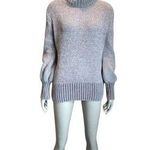 Cynthia Rowley Grey Long Sleeve Turtleneck Sweater Photo 0