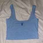 Playboy by PacSun blue crop top Photo 0