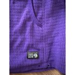 Mountain Hardwear  Waffle Knit Fleece Hoodie Purple Cozy Pullover Women XS Photo 2