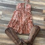 Floral Halter Neck dress Orange Photo 0