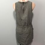 Lou & grey  Army Green Olive Cinch Waist Dress Small Drawstring Sporty Casual Photo 4
