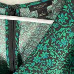 Ann Taylor Teal Floral Long Sleeve Dress Photo 1