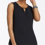 Nic+Zoe  Easy Keyhole Top Size 3X NWT Blouse Black Plus Curvy Office Work Basic Photo 0