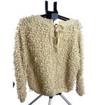 Mustard Seed  women’s size L creme large loop shag fuzzy sweater Photo 1