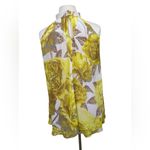 Eliza J  Yellow Floral Chiffon Halter Dress wedding guest Photo 2