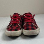 Blowfish Malibu Women's Plaid Sneakers 100% Cotton Red & Black Size 7.5 Photo 5