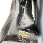 Black heels with cut out of heel all leather size 37 made in Portugal Photo 8