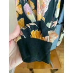 Corey Lynn Calter for Anthropologie Dahlia Lace 100% Silk Open Kimono USA Made Black Size M Photo 4