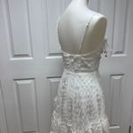 Selfie Leslie  Ruffle Hem‎ Babydoll Dress White - Size S - NEW With Tags. Photo 2
