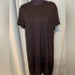 Black T Shirt Dress Size XXL Mossimo Short Sleeve Classic Comfort Photo 1