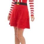 1775 Women’s Santa Baby Mrs Claus Ugly Sweater Knit Dress Size Medium Vintage Photo 0