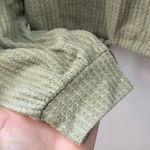 Hollister  Waffle Knit Top Women’s Small Tie Front Crop Keyhole Oversize Slouchy Photo 3