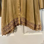 Monoreno  Boho Hooded Ruffle & Crochet Dress Size Small Photo 1