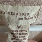 Beaches and Boho Seas the Dream Tassel Lace Up Sleeveless Coverup Dress Medium Black Photo 5