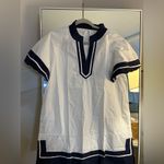 NEW Cotton Color Block Pullover V Photo 3