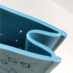 Gucci Blue Perforated Rubber Tote Bag with COA EUC Photo 9