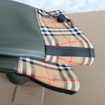 Burberry  Tall Rain Boots Olive Plaid Check Photo 8