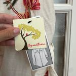 Fig and Flower Button Up Shirt Size Medium M Embroidered Floral Semi Sheer NWT White Photo 8