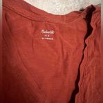 Madewell Womens burnt orange/rust  v neck pocket tank top Photo 2