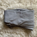 Alo Yoga Gray Ribbed Goddess Leggings Photo 1