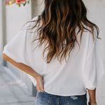 VICI Elton Drape Blouse White Size Small Photo 1