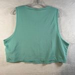 Gymshark Aqua Teal Sleeveless Cropped Athletic Tank Top Women's XL Photo 5