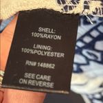 Torrid White and Navy Embellished 3/4 Sleeve Gauze Jacket, Size 0 - NWT Photo 6