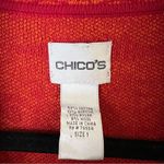 Chico's  Wool Blend Knit Blazer Printed Cardigan Size 1 Photo 2
