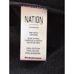 Nation Ltd Ianna Off-The-Shoulder Soft Luxe Sweatshirt in Jet Black Size Medium Photo 9