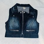 URBAN GROOVE Denim Zipper Vest Photo 1