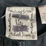 Vintage 90s Michael Simon Lite Cardigan Black Long Sleeve Colorful Butterfly Photo 5