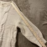 Aerie  Sweater Womens Sz Medium Oversized Cable Knit Shirt Beige Loose Fit Long Photo 5