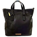 Marc Jacobs Luna Black Leather Top Handle Crossbody Tote Gold Hardware LIKE NEW Photo 0