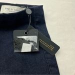 Rag and Bone  Nina High Rise Pull On Pant Side Zippered Slit Blue Rinse SZ XXS‎ NEW Photo 9