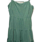 Lulus ‎ Peasant Green Dress Large Adjustable Straps Boho Party Christmas Photo 0