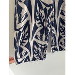 Rachel Zoe Pants Womens Medium Blue Floral High Rise Wide Leg Linen Coastal Photo 2