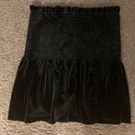 ZARA Smocked Velvet Skirt Photo 1