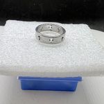 Handmade Cross Silver stainless steel ring - Size 7.5 Photo 1